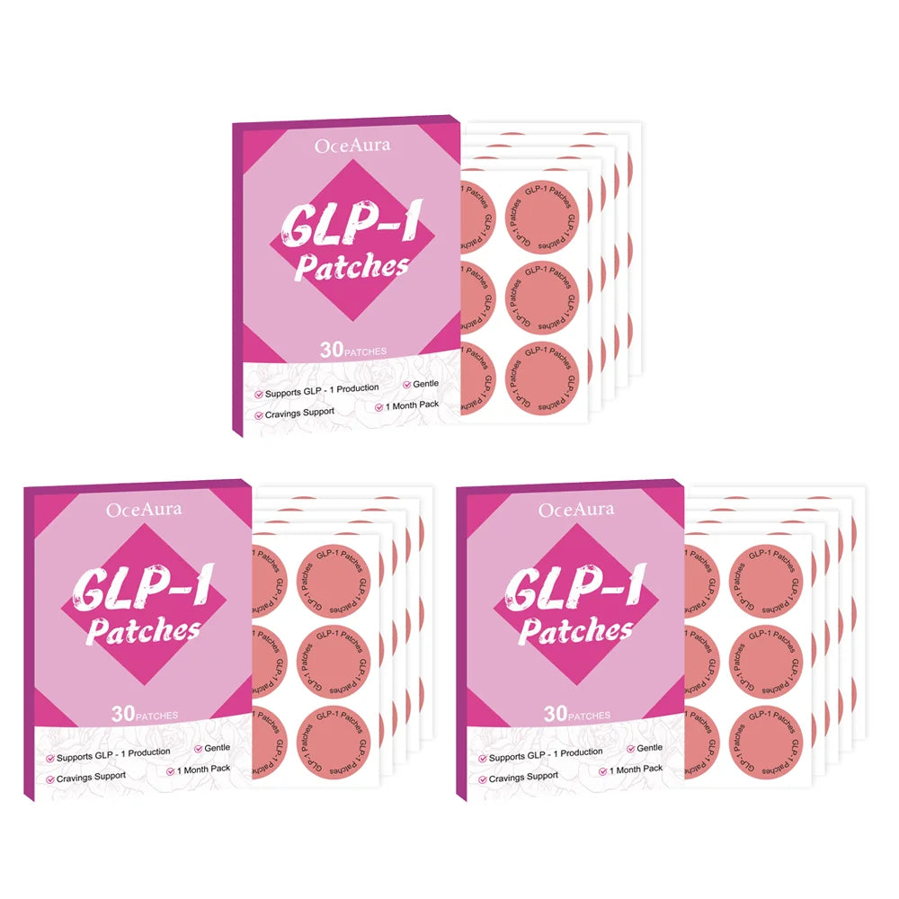 30/60/90pcs Slimming GLP-1 Patches Fat Burner Appetite Control Improve Stomach Regulating Insulin Metabolise Body Shape Sticker